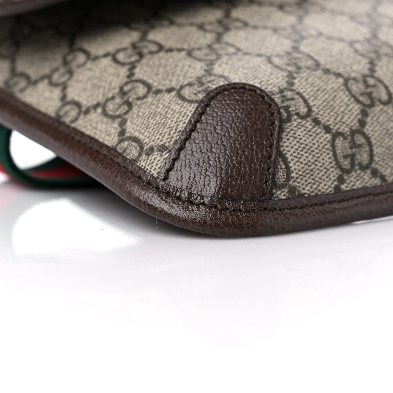 Gucci GG Supreme Monogram Neo Vintage Web Belt Bag Brown 8 of 10