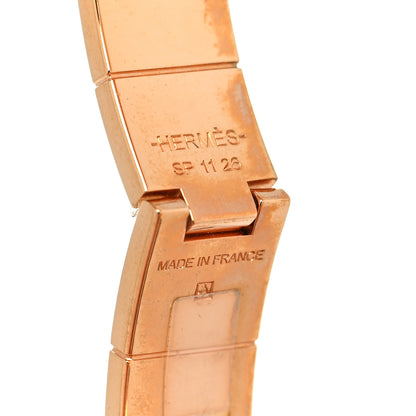 Hermes Enamel Printed Narrow Colliers De Chiens Hinged Bracelet S 4 of 7