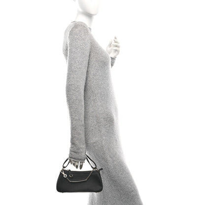 Christian Dior Silk Jersey Crystal Hardcore Shoulder Bag Black 2 of 14