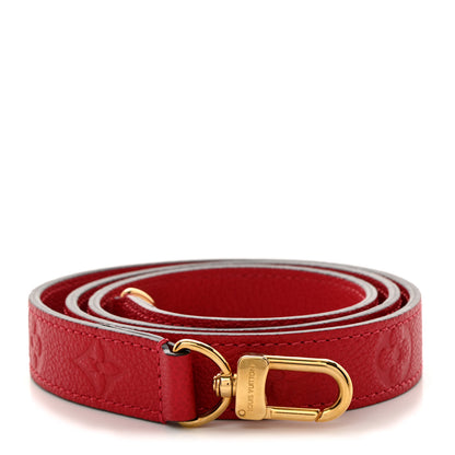 Louis Vuitton Monogram Empreinte Shoulder Strap Red 1 of 3