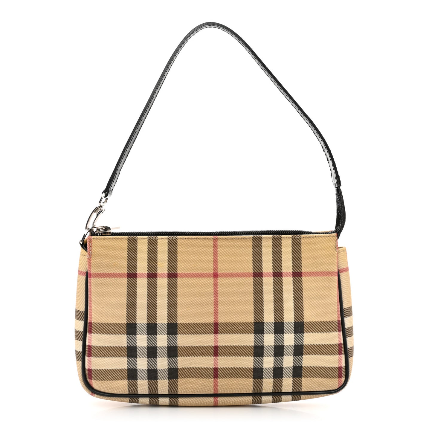 House Check Shoulder Bag Black