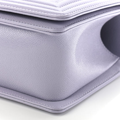 Chanel Caviar Quilted Medium Boy Flap Light Purple 9 of 9