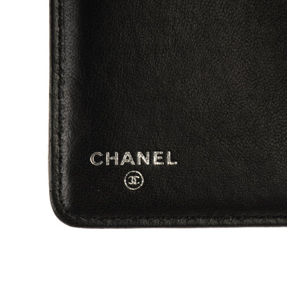 Chanel Lambskin Quilted Boy Zipped Pocket Wallet Black 7 of 9