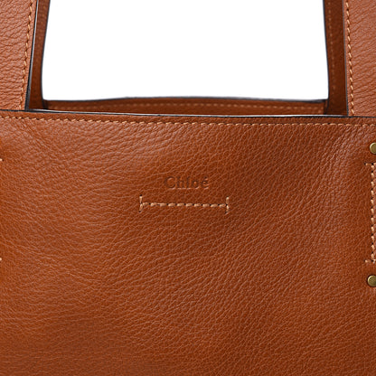 Chloe Smooth Calfskin Medium Milo Shopping Tote Caramel 8 of 8