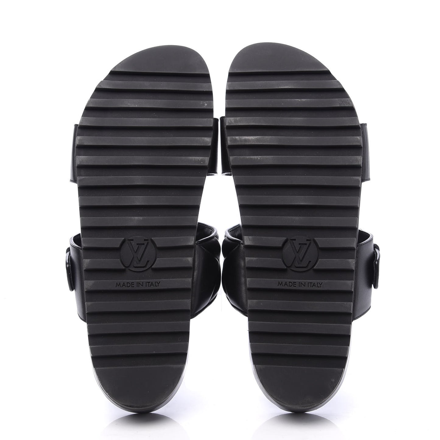 Calfskin New Wave Bom Dia Mule Sandals 38 Black