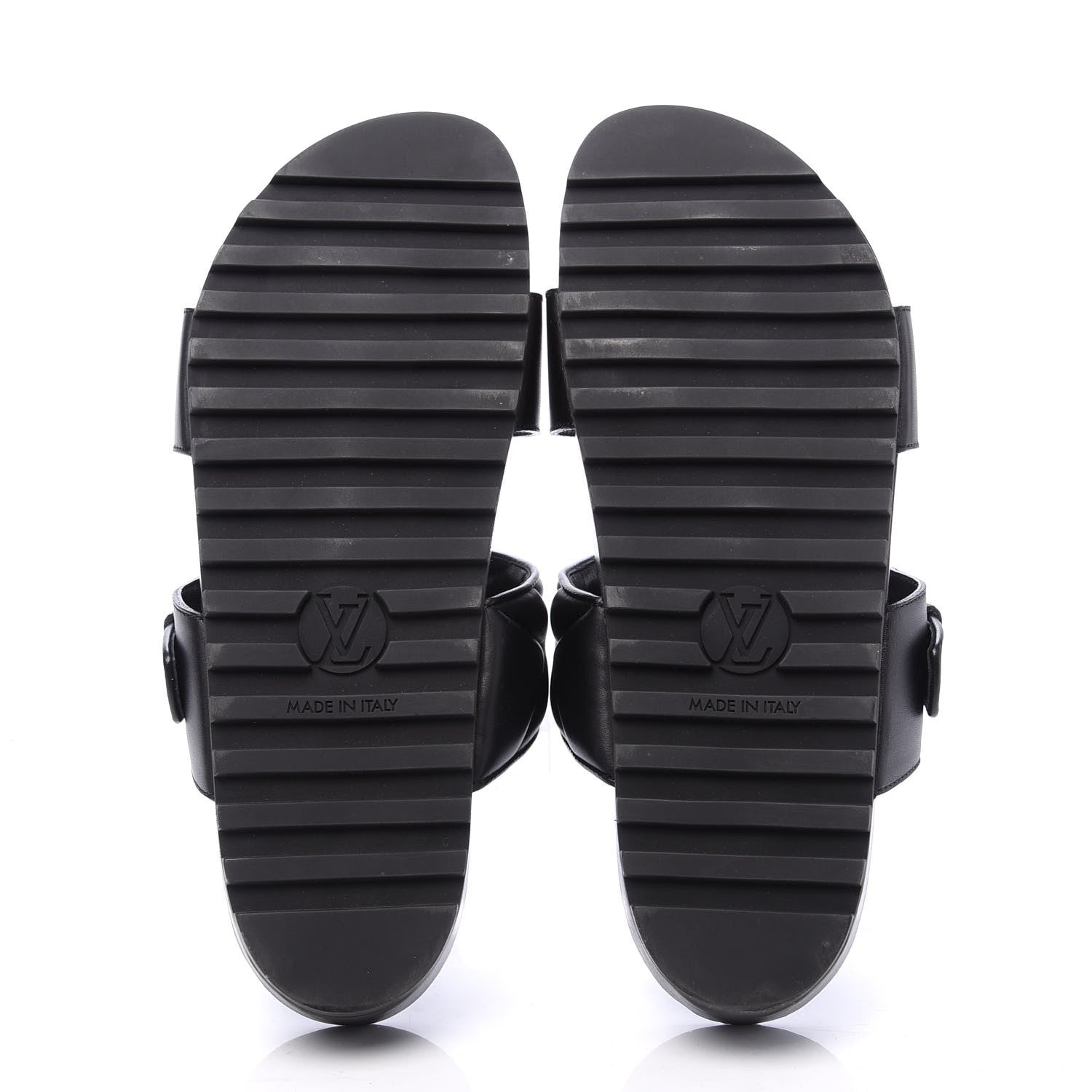 Louis Vuitton Calfskin New Wave Bom Dia Mule Sandals 38 Black 5 of 7