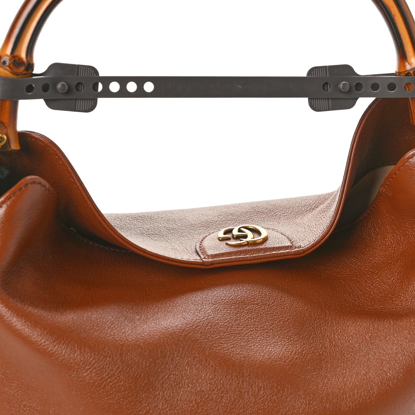 Softy Wonka Textured Dollar Calfskin Medium Diana Shoulder Bag Cuir Black