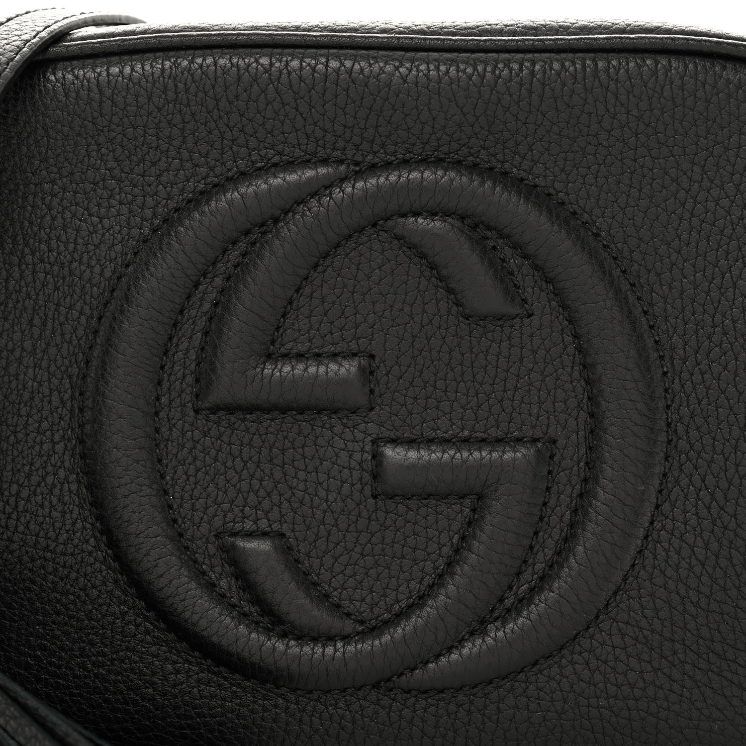 Gucci Pebbled Calfskin Small Soho Disco Bag Black 8 of 13