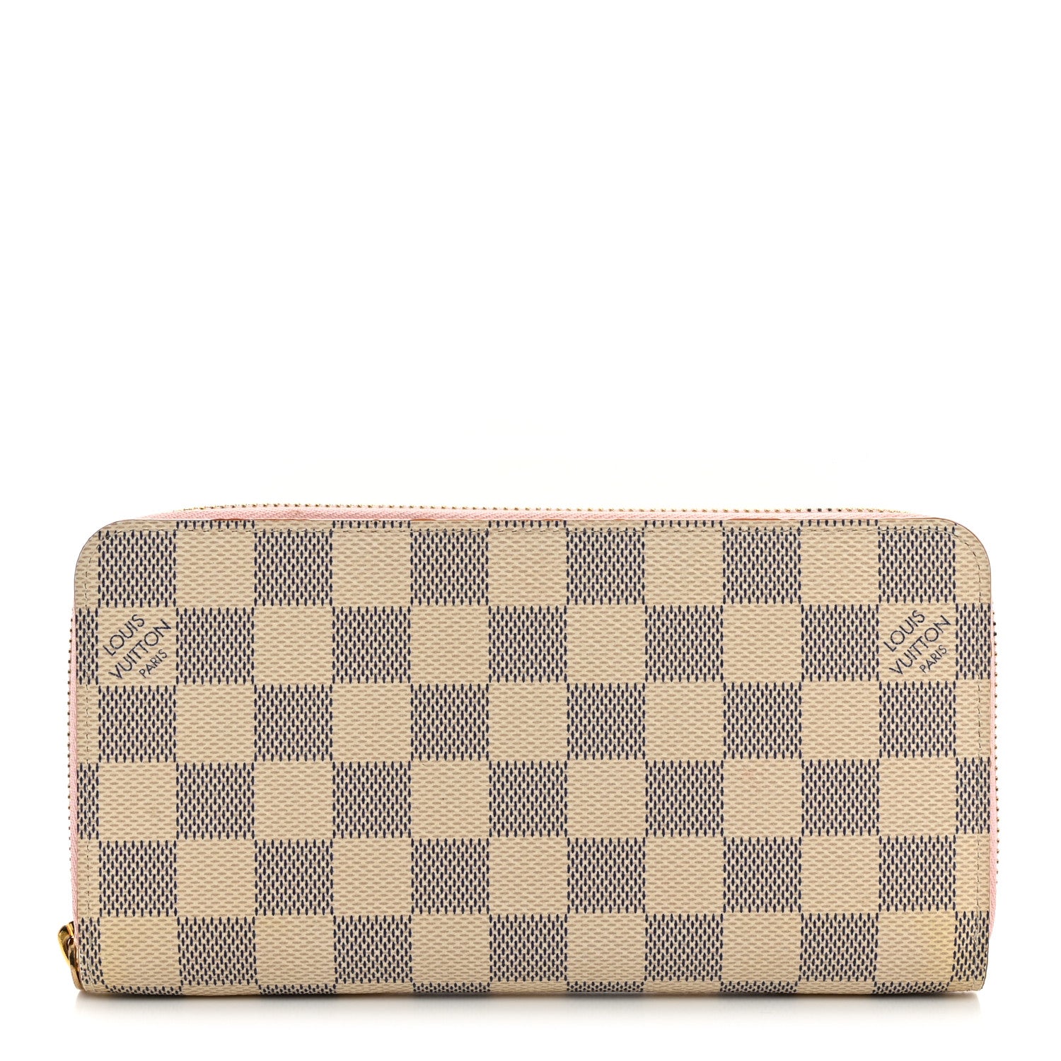 Louis Vuitton Damier Azur Zippy Wallet Rose Ballerine 1 of 7