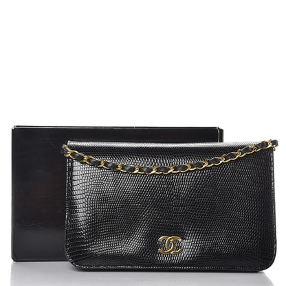 Chanel Lizard Small Single Flap Black 12 of 12
