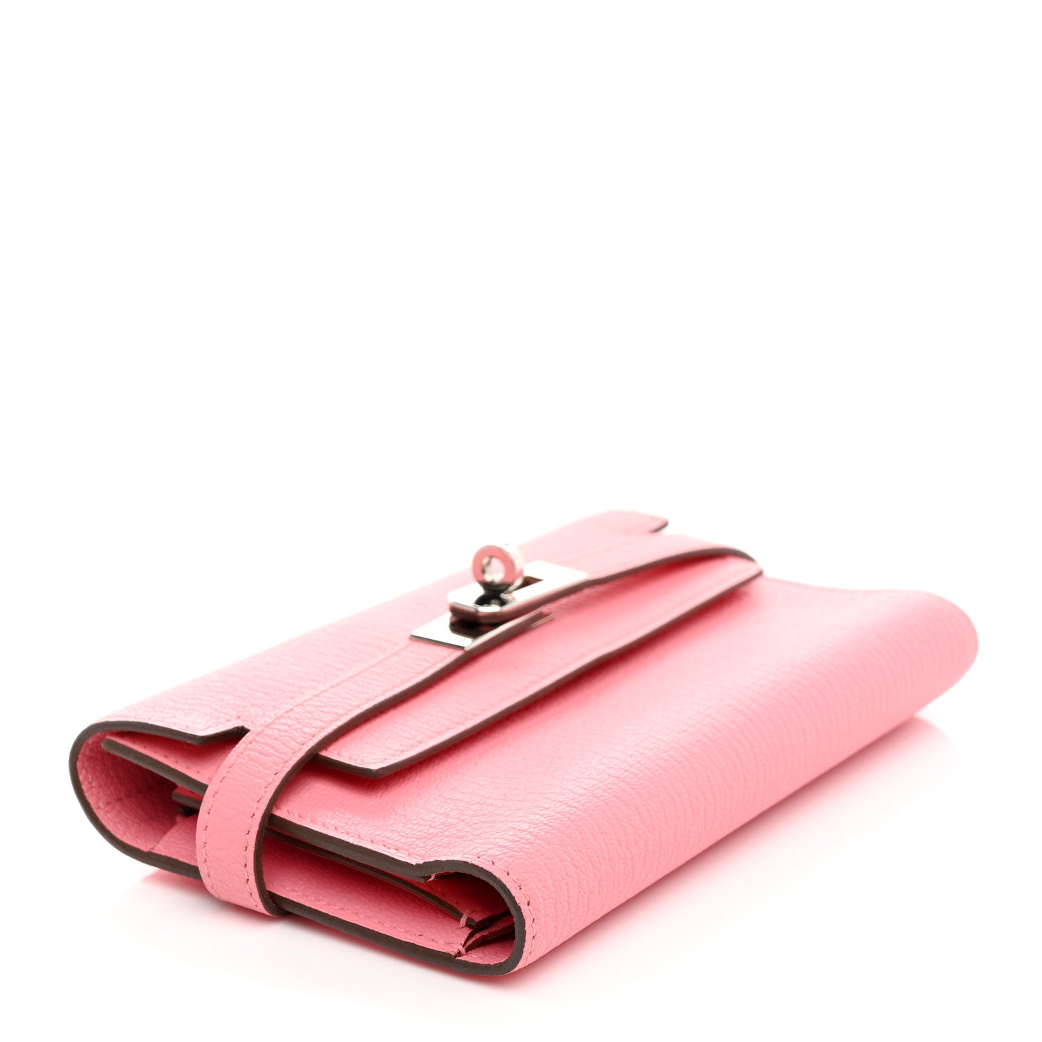 Hermes Chevre Mysore Medium Kelly Wallet Rose Confetti 4 of 9