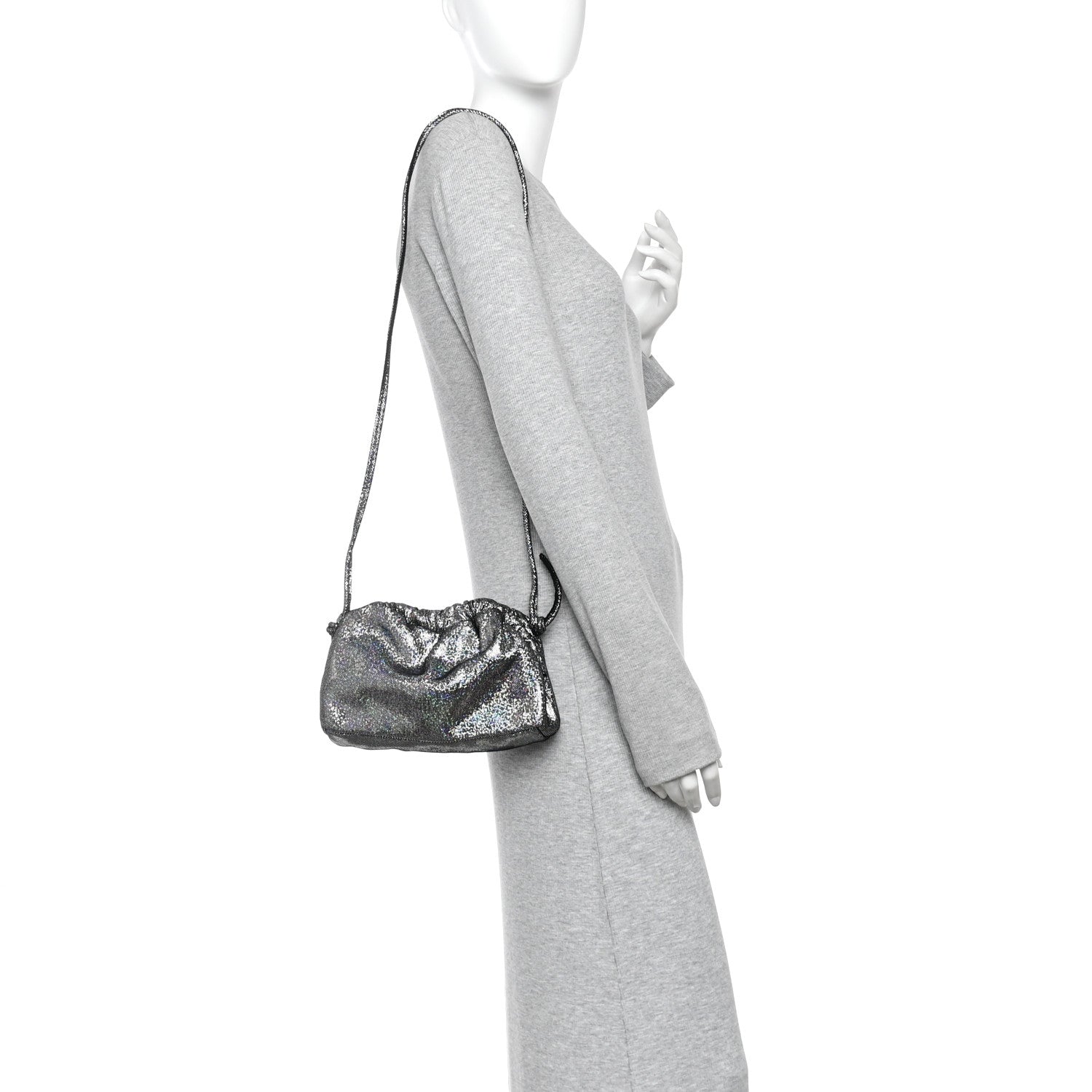 Mansur Gavriel Glitter Calfskin Mini Cloud Clutch Multicolor 2 of 9