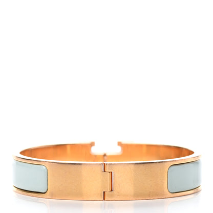 Hermes Enamel Narrow Clic Clac H Bracelet PM Vert Argile 3 of 4