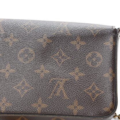 Louis Vuitton Monogram Pochette Felicie Chain Wallet Fuchsia 15 of 18