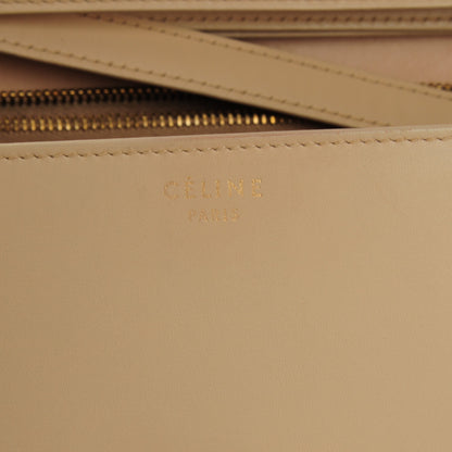 Celine Smooth Calfskin Large Classic Box Flap Bag Powder 9 of 12
