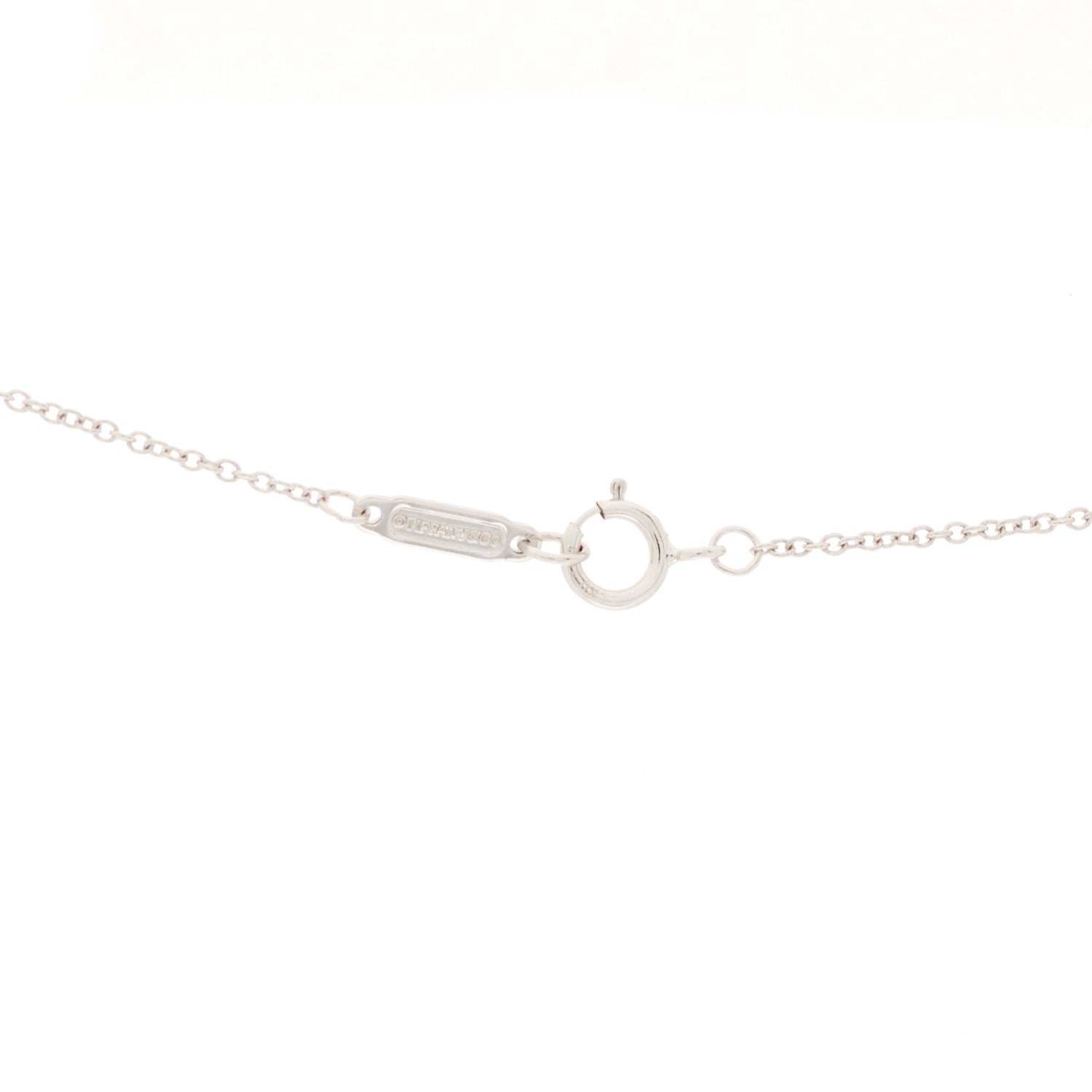 Tiffany 18K White Gold Diamond Mini Cross Pendant Necklace 4 of 5