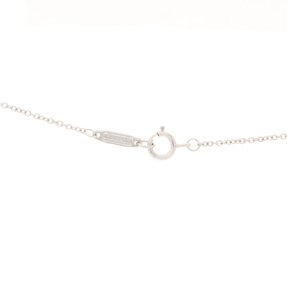 Tiffany 18K White Gold Diamond Mini Cross Pendant Necklace 4 of 5