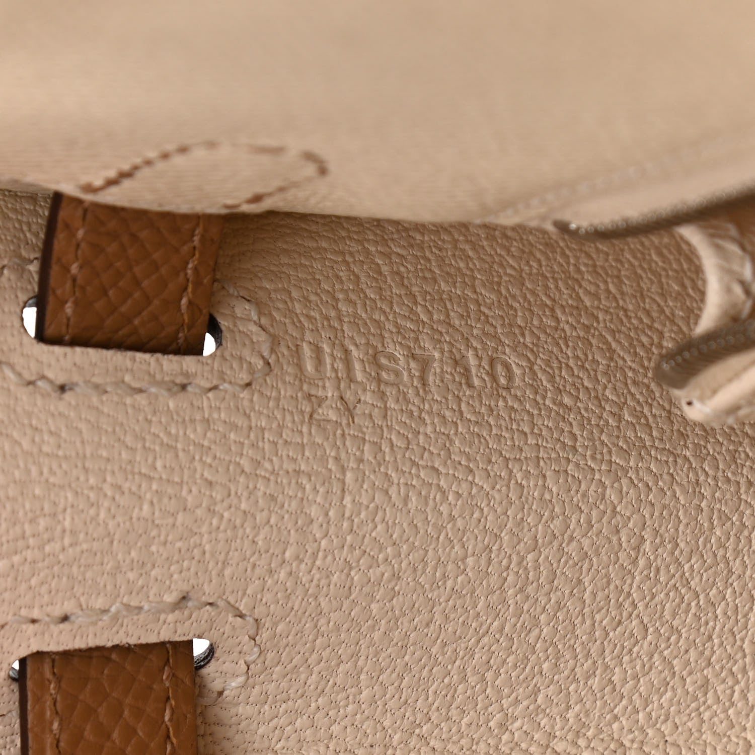 Hermes Epsom Tri-Color Kelly Sellier 25 Nata Chai Gris Meyer 7 of 11