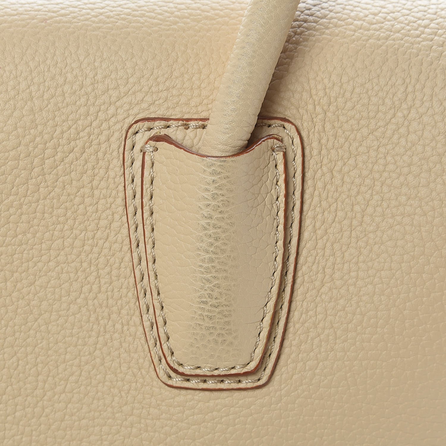 MCM Grained Calfskin Medium Milla Tote Natural 9 of 10