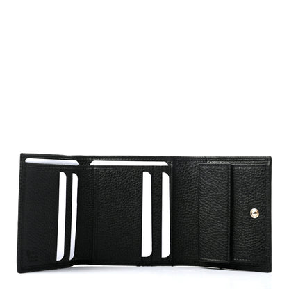 Gucci Pebbled Calfskin Soho Compact Flap Wallet Black 5 of 7