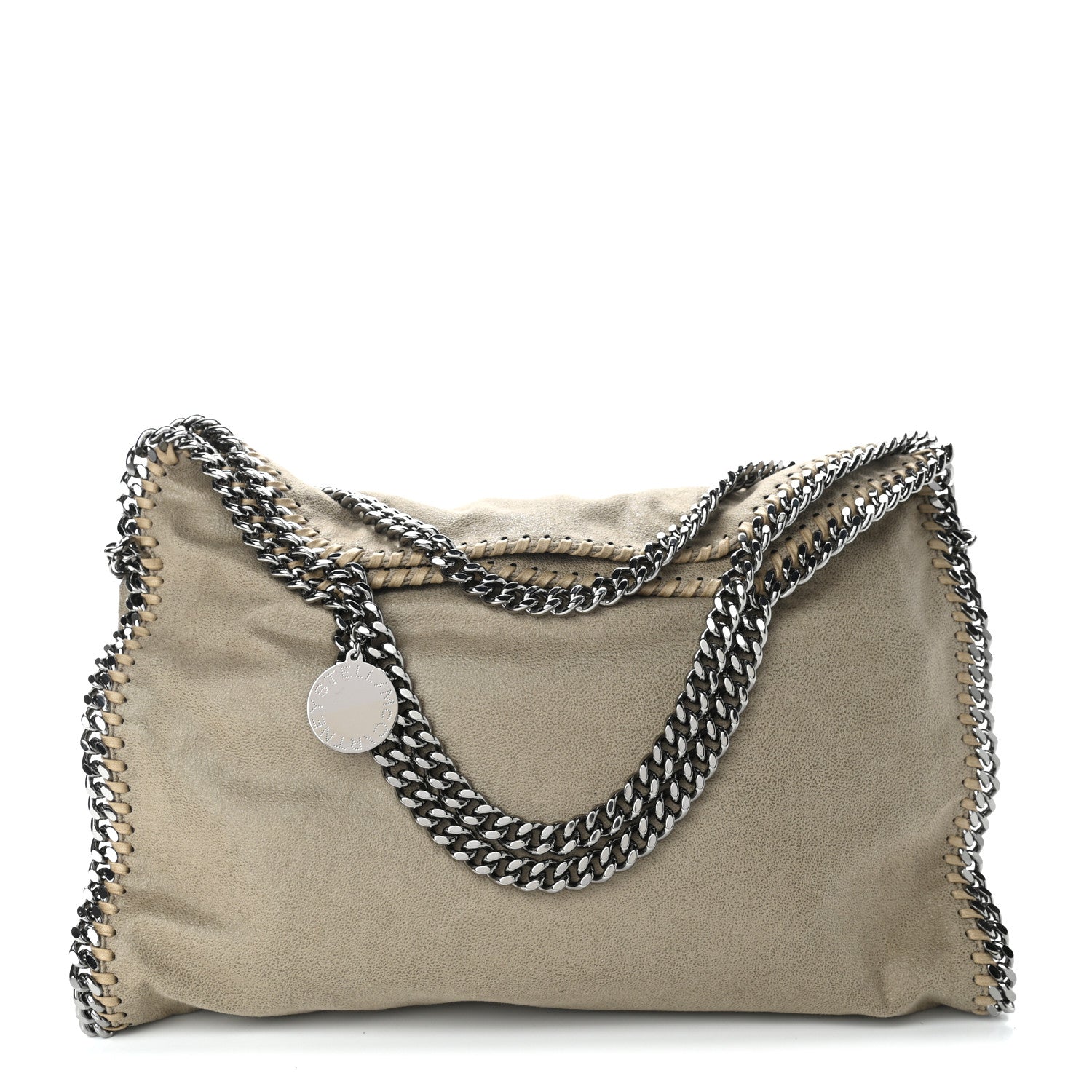 Stella McCartney Shaggy Deer Falabella Fold Over Tote Taupe 1 of 9