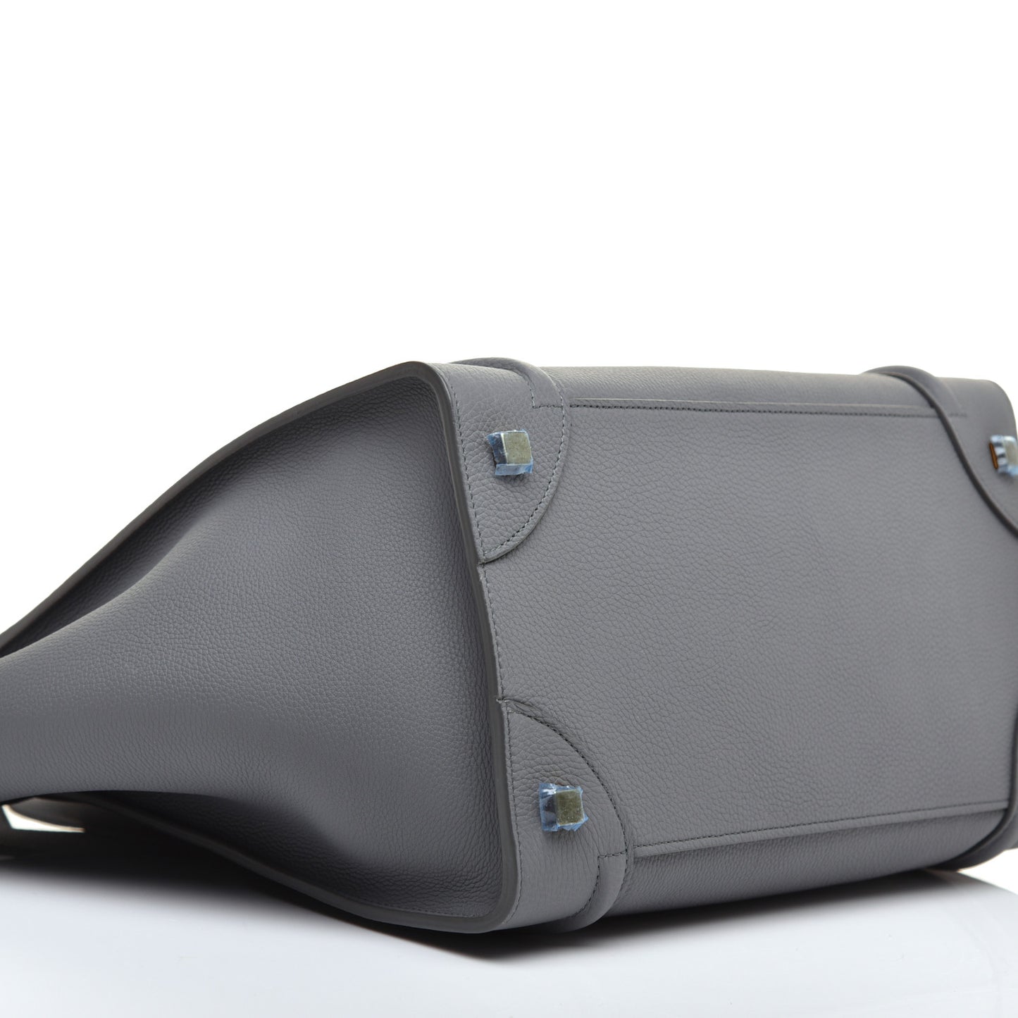 Drummed Calfskin Mini Luggage Kohl
