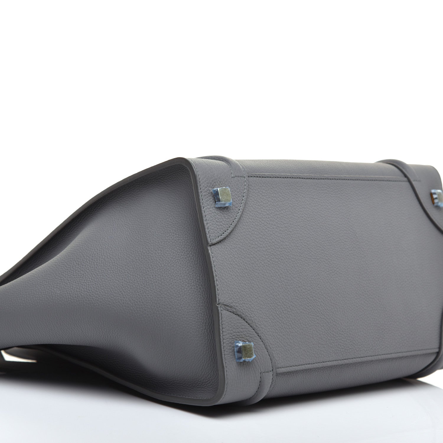 Celine Drummed Calfskin Mini Luggage Kohl 8 of 9