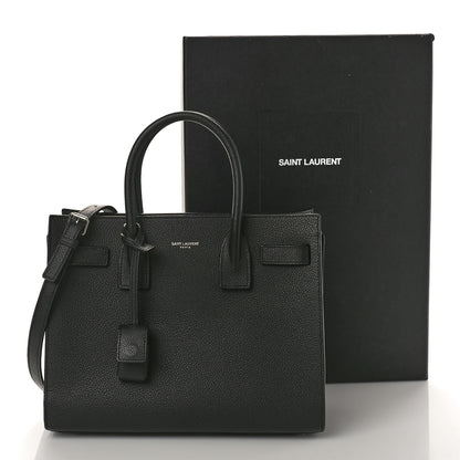 Saint Laurent Grained Calfskin Baby Sac De Jour Black 13 of 13