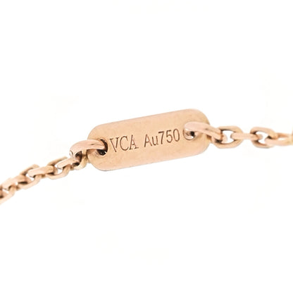Van Cleef & Arpels 18K Rose Gold Carnelian Sweet Alhambra Bracelet 4 of 5