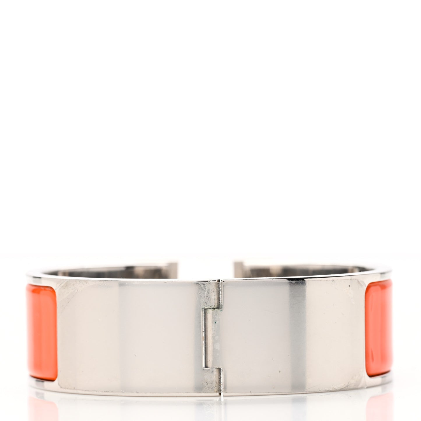 Enamel Wide Clic Clac H Bracelet GM Orange