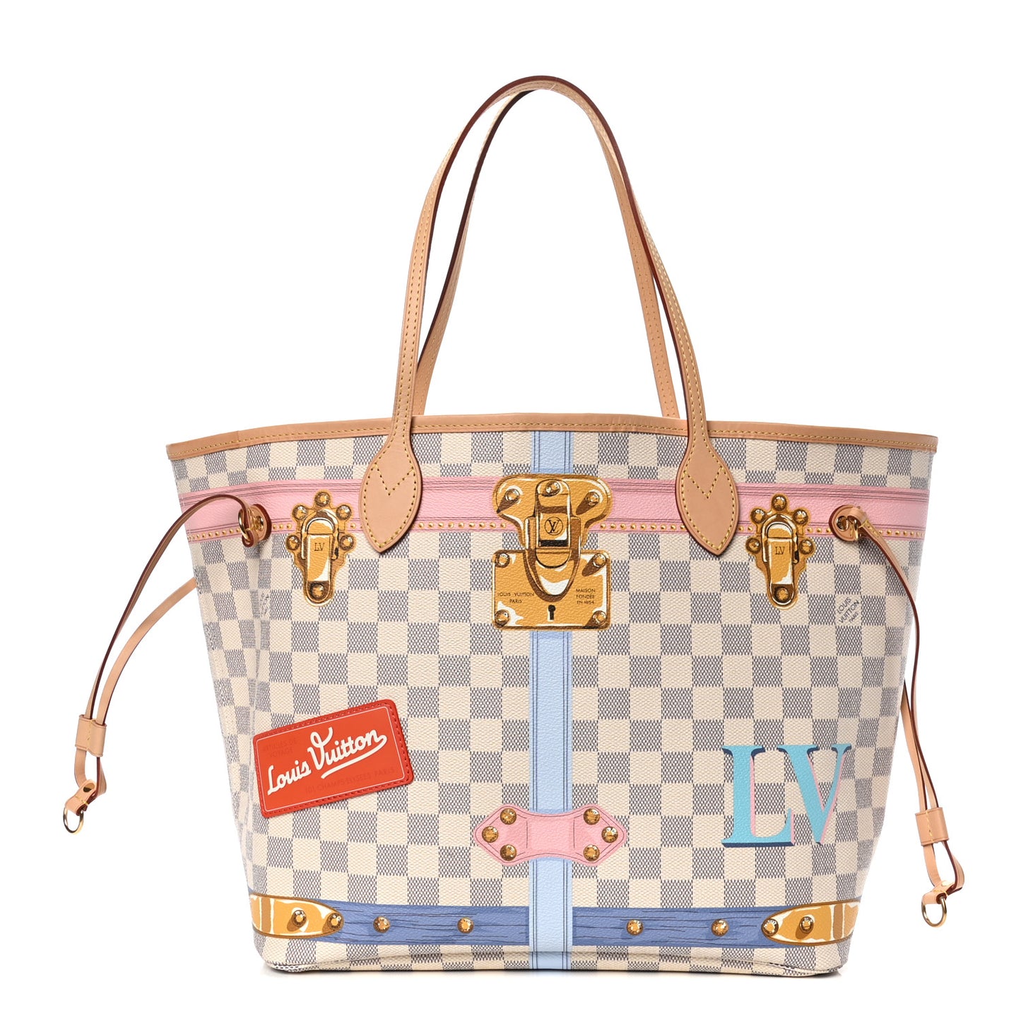 Damier Azur Summer Trunks Neo Neverfull MM