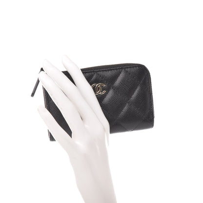 Chanel Caviar Quilted Key Holder Case Black 2 of 8