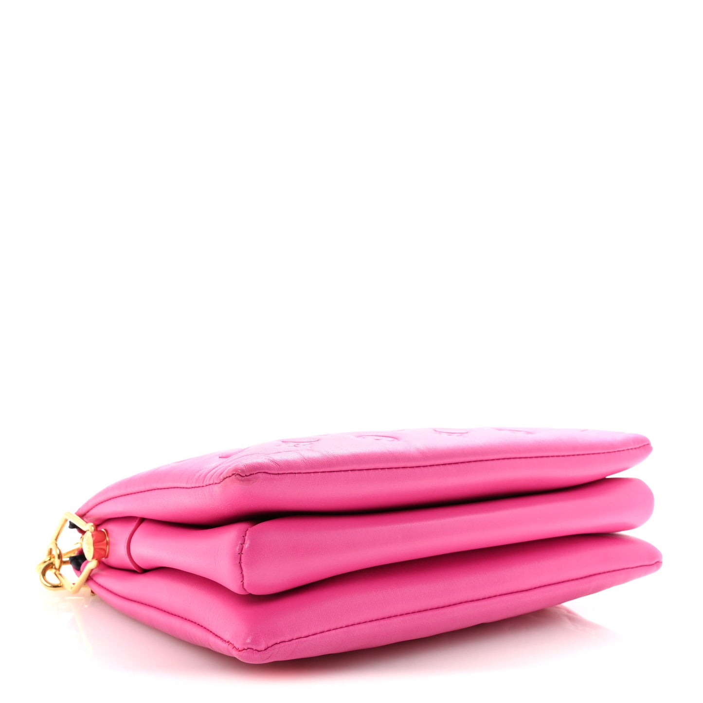 Lambskin Embossed Monogram Coussin PM Rose Miami