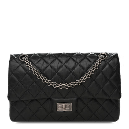 Chanel Aged Calfskin Quilted 2.55 Reissue 225 Flap  Black 1 of 10