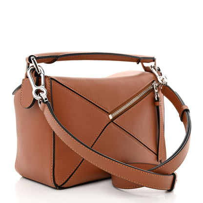 Loewe Calfskin Small Puzzle Bag Tan 3 of 11