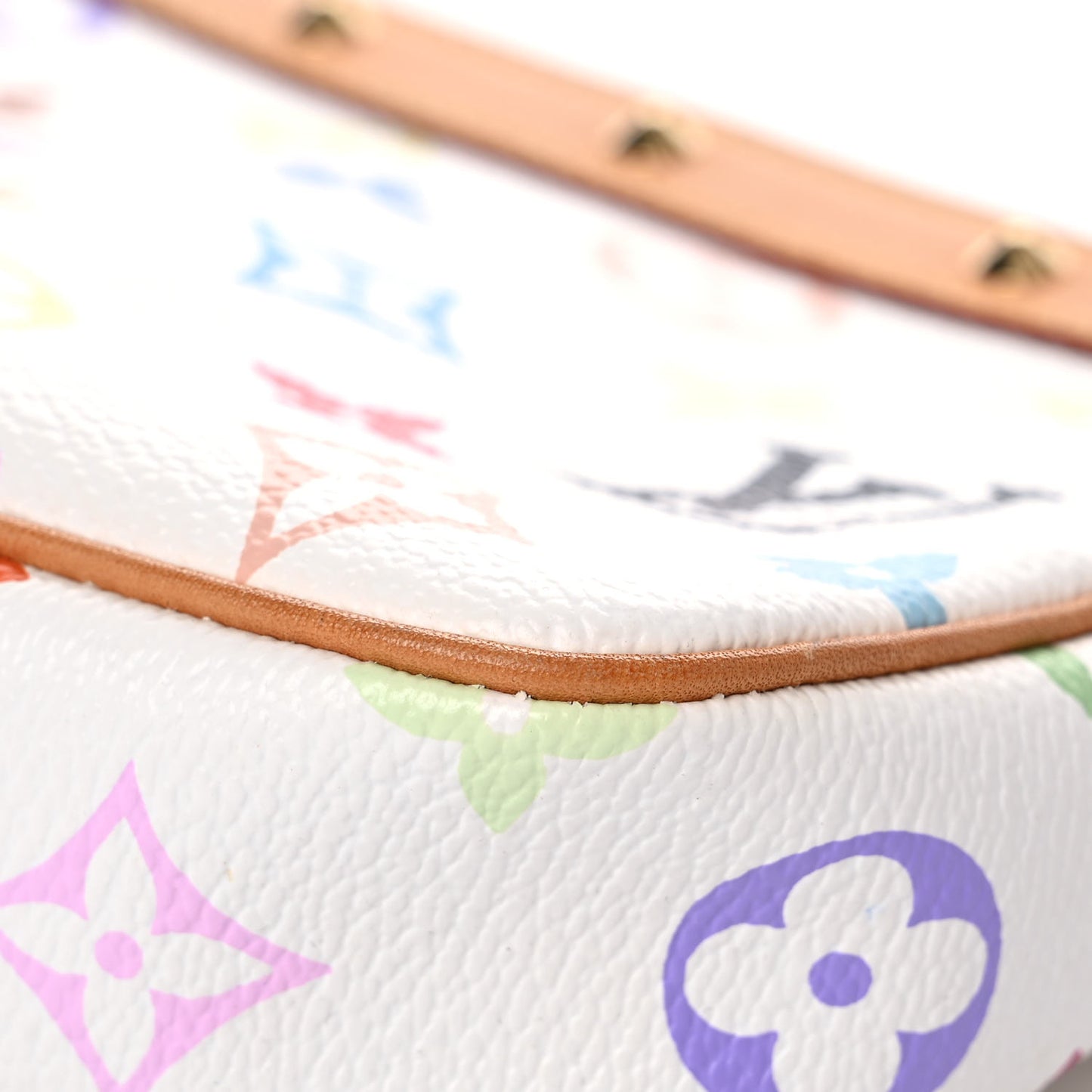 Monogram Multicolor Pochette Accessories White