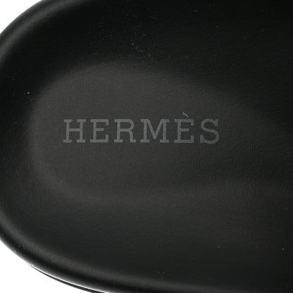 Hermes Nappa Extra Sandals 38.5 Black 6 of 9