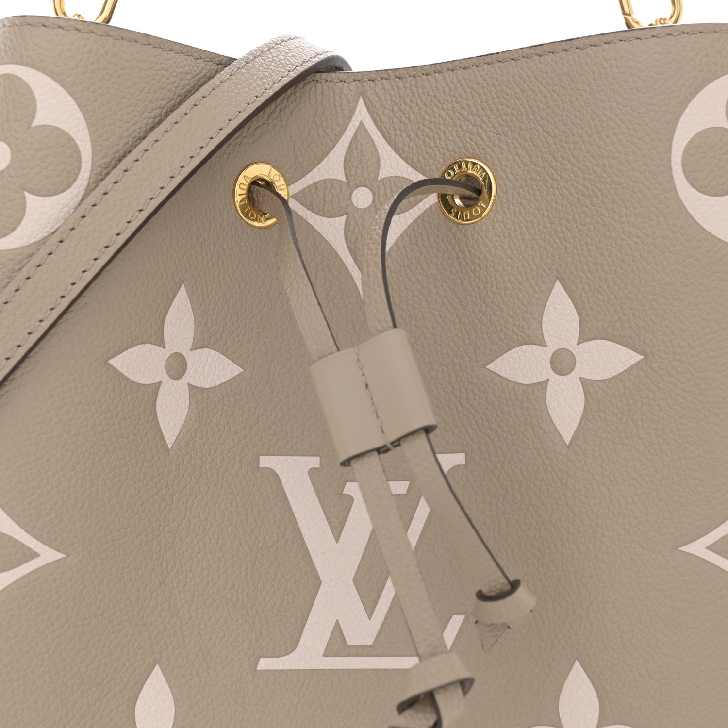 Louis Vuitton Empreinte Monogram Giant Neonoe MM Tourterelle Creme 10 of 14