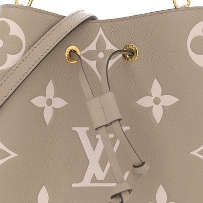 Louis Vuitton Empreinte Monogram Giant Neonoe MM Tourterelle Creme 10 of 14