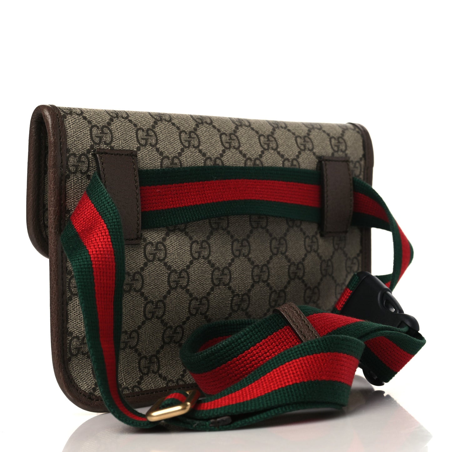 GG Supreme Monogram Neo Vintage Web Belt Bag Brown