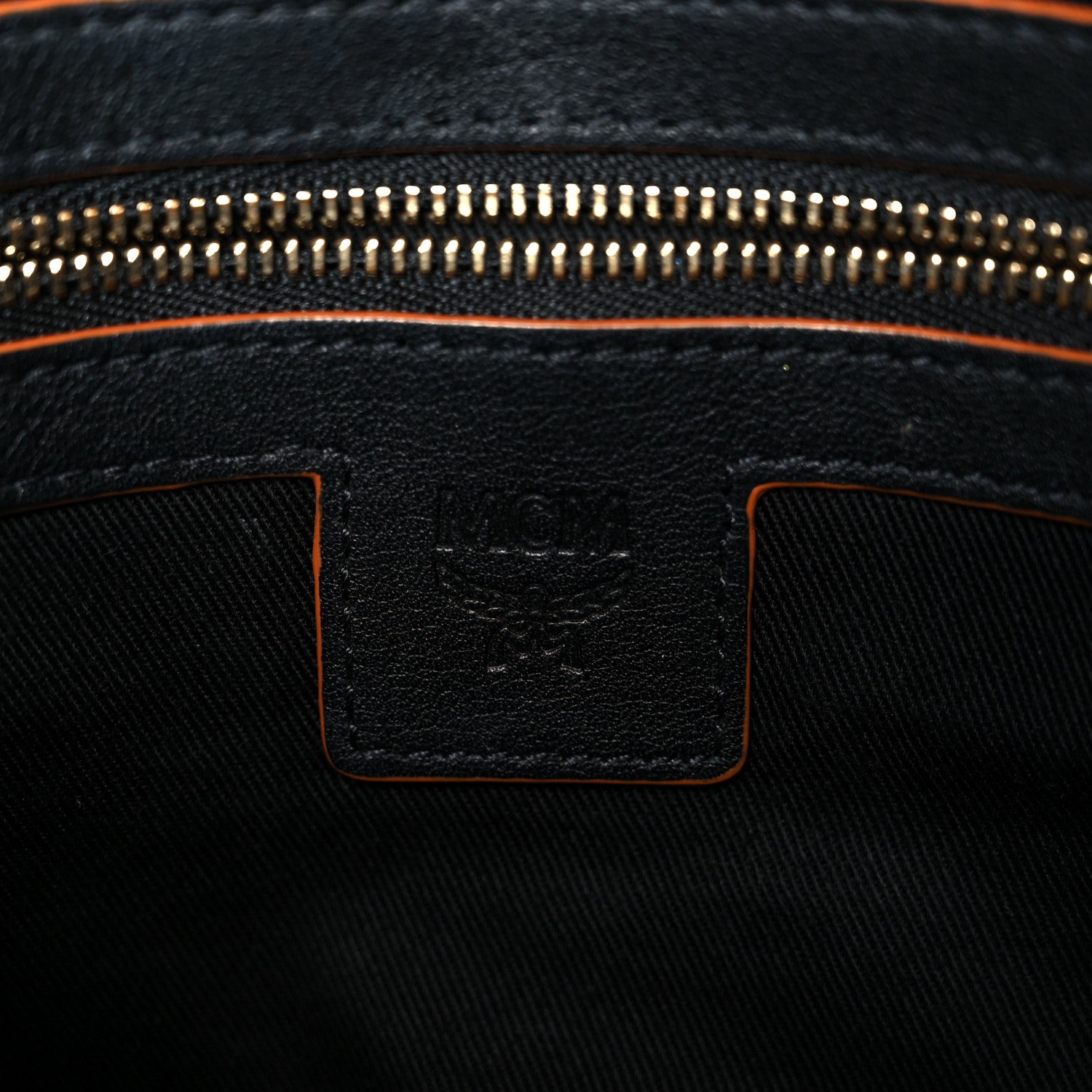 MCM Calfskin Ottomar Monogram Medium Crossbody Pouch Black 6 of 11