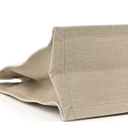 Saint Laurent Linen Calfskin Rive Gauche Tote Optic White 16 of 21
