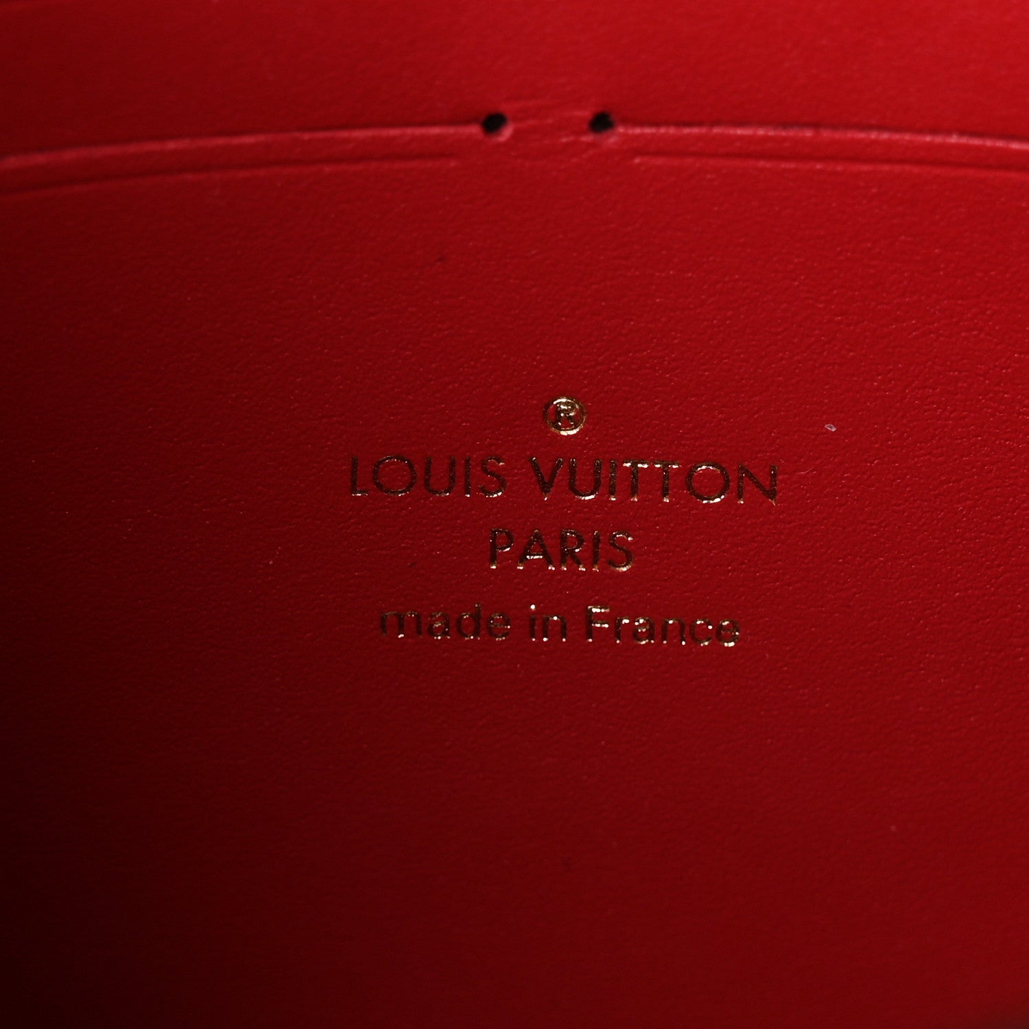 Louis Vuitton Damier Ebene Croisette Chain Wallet Scarlet 6 of 10