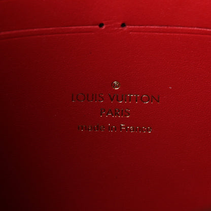 Louis Vuitton Damier Ebene Croisette Chain Wallet Scarlet 6 of 10