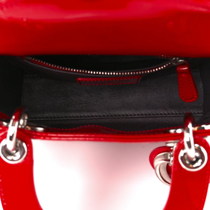 Christian Dior Patent Mini Lady Dior Red 5 of 11