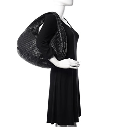 Bottega Veneta Nappa Intrecciato Large Belly Veneta Hobo Black 2 of 9