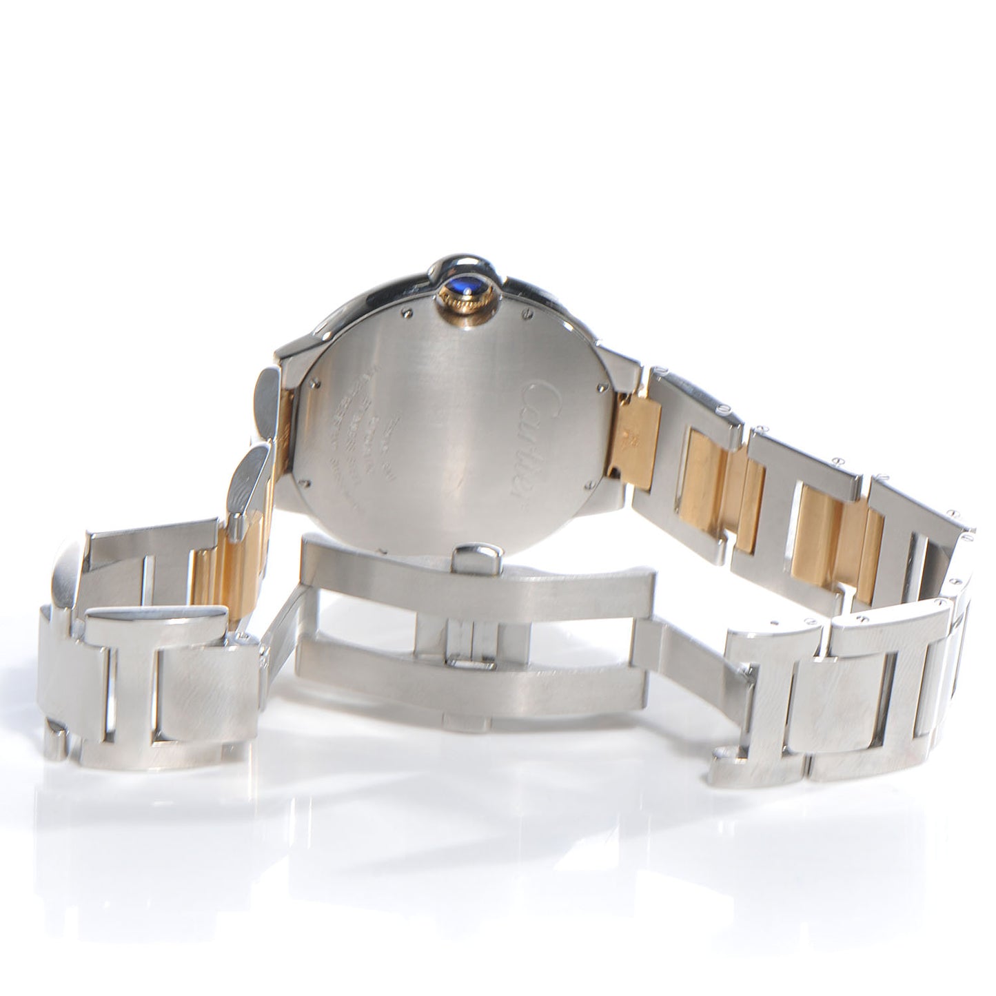 Stainless Steel 18K Yellow Gold 42mm Ballon Bleu De Automatic Watch