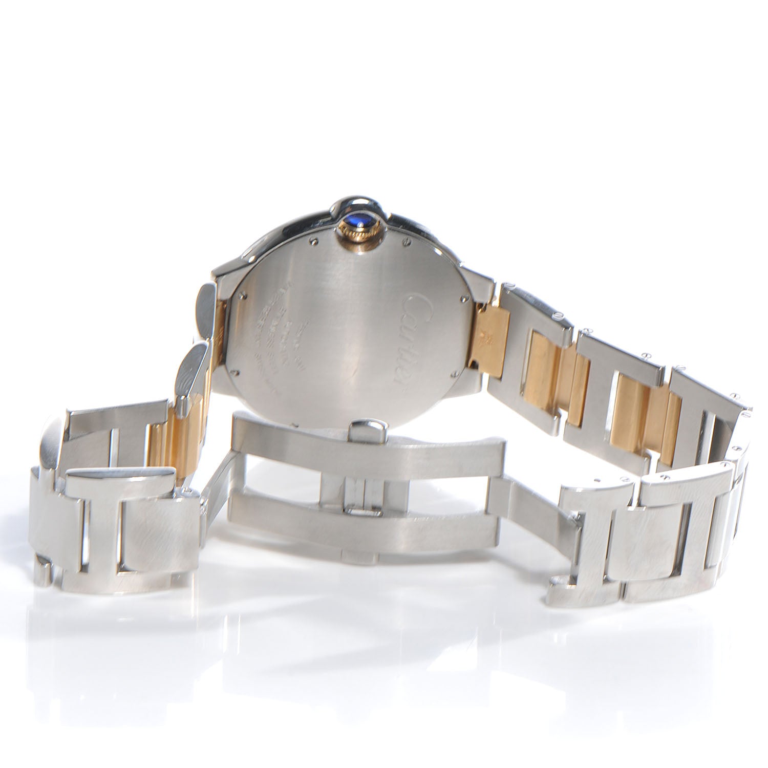 Cartier Stainless Steel 18K Yellow Gold 42mm Ballon Bleu De Automatic Watch 5 of 9