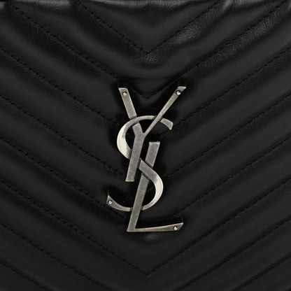 Saint Laurent Calfskin Matelasse Monogram Lou Camera Bag Black 11 of 13