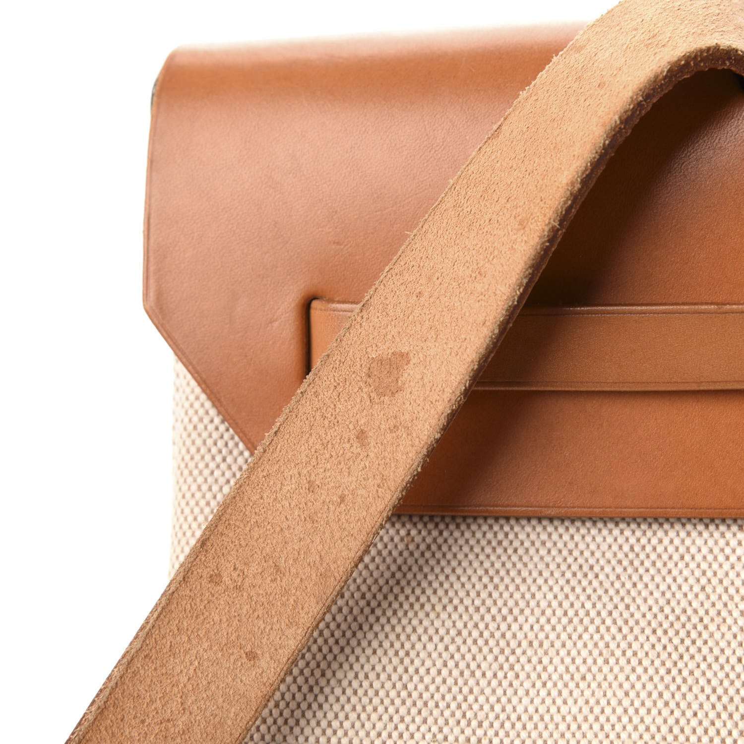 Hermes Toile Vache Calfskin Herbag 39 MM Natural 11 of 12